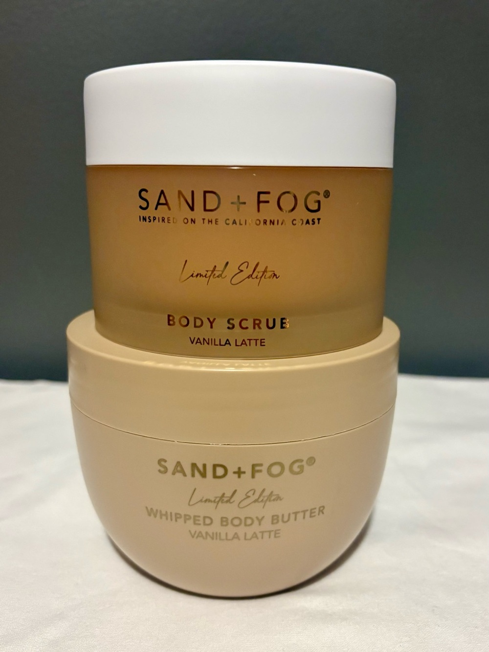 SAND + FOG Limited Edition Vanilla Latte Body Scrub & Body Butter Set